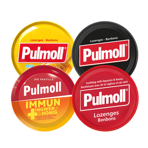 德国pulmoll飚摩润喉糖蜂蜜甘草护喉清嗓润肺缓解嗓子干痒咳嗽