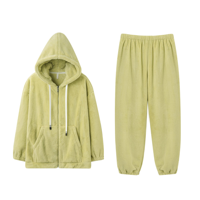 YWSHOME情侣贵妃绒保暖家居服