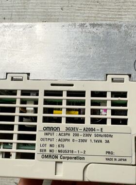 议价欧姆龙变频器 3G3EV-A2004-E，带PJVP0120