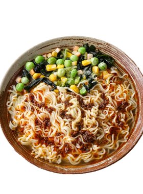 非油炸方便面素食知源一品素袋装
