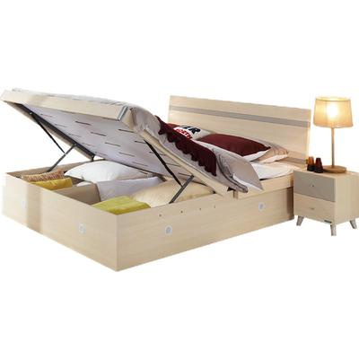 全友家居现代简约时尚卧室双人床