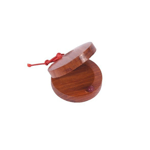 奥尔夫乐器玩具 三句半木制快板 儿童音乐教具原木响板圆舞板包邮