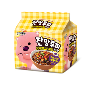 韩国进口PALDO八道泡面LOOPY赞萌露比超辣韩式炸酱面爆辣拉面