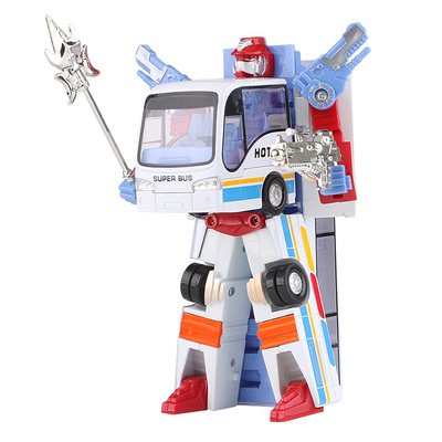 变形公交车小汽车模金刚机器人