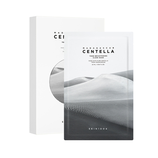 skin1004理肤天使积雪草焕白面膜去黄提亮有助淡化色斑面膜5片装