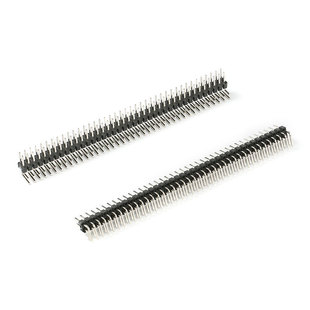 2.54mm间距 双排弯针 插针 2*2P/3/4/5/6/7/8/10/12/20/40P