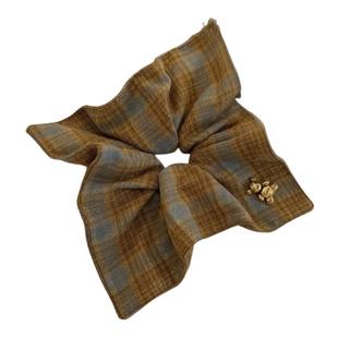 大肠发圈超大号女高级感方巾丸子头发绳2025新款头绳头花头饰发饰