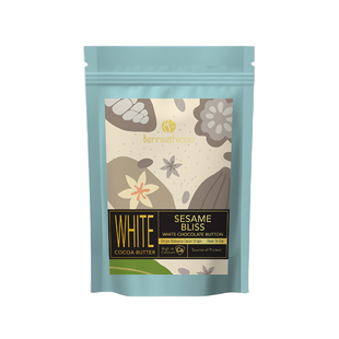 Bennsethicoa安斯可巧克力纯可可脂原装进口芝麻夹心白巧65g