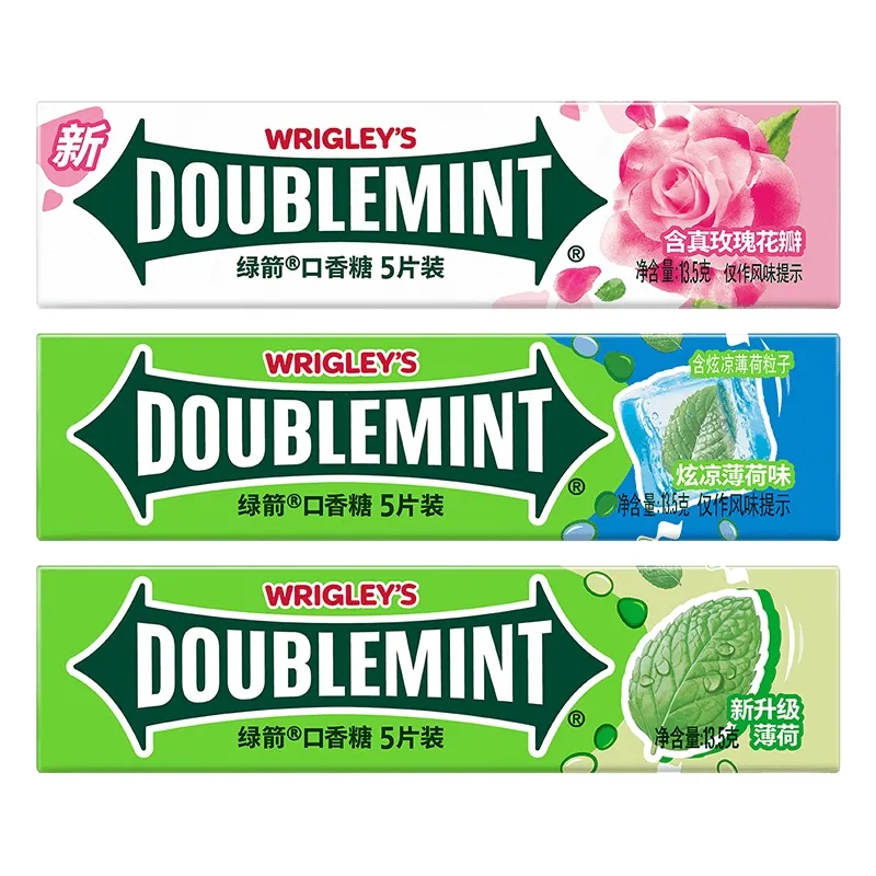 绿箭口香糖炫凉薄荷味玫瑰薄荷味