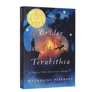送音频英文原版Bridge to Terabithia通往特雷比西亚的桥特比利亚仙境之桥纽伯瑞儿童文学奖奇幻冒险章节小说学习面对死亡特蕾