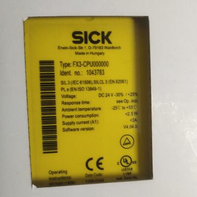 议价可维修SICKFX3CPU000000版本V4.04.