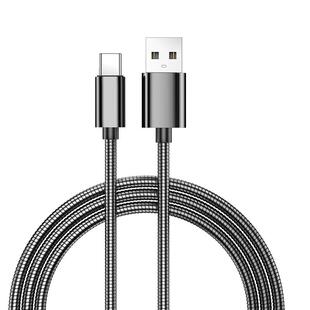 科必兴 66W超级快充tpyec数据线不锈钢全锌合金属6A防宠物猫狗咬断充电线器手机安卓typec适用华为苹果14pro