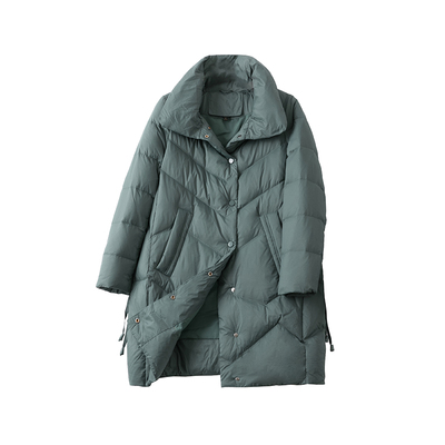 中年妈妈装中长款羽绒服女外套