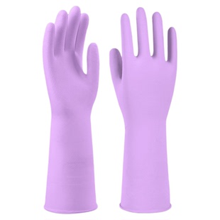 夏季薄款丁腈手套家务厨房洗碗耐用防水贴合防滑女士干活专用