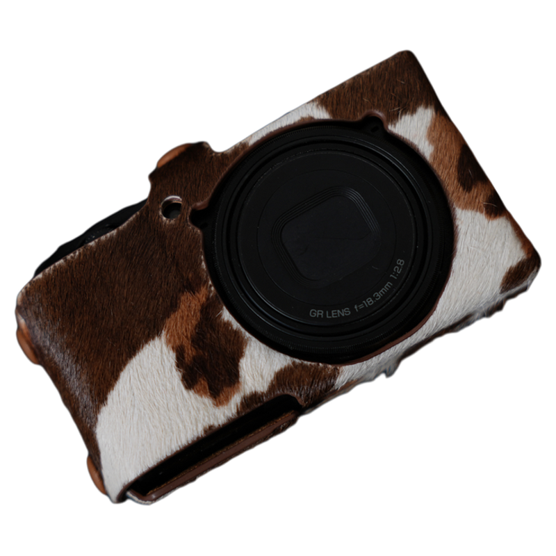 cam-in理光GR3HDF皮套马毛系列相机包GR3x保护套GRIIIGR4复古半套