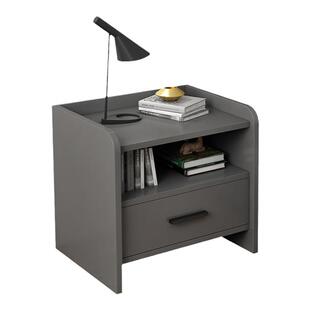 轻奢床头柜现代简约小型卧室储物收纳柜子家用简易床边柜子意式