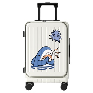 侧开盖行李箱女2025新款旅行箱大容量开口拉杆箱多功能密码箱学生