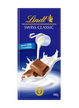 Lindt瑞士莲香浓牛奶巧克力100g