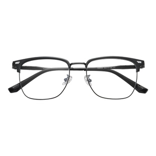 菲尔渡边眉线框半框钛架眼镜框男士轻奢潮可配度数近视散光65008