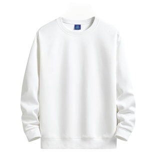 2025春秋冬卫衣男女加绒圆领套头简约百搭宽松情侣纯棉长袖打底衫