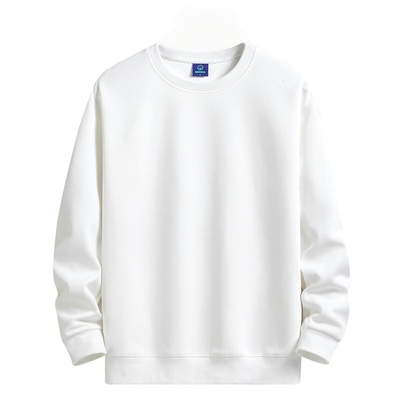 2025春秋冬卫衣男女加绒圆领套头简约百搭宽松情侣纯棉长袖打底衫