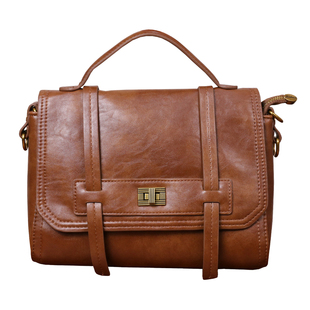 包包女新款复古软皮邮差包女大容量单肩包通勤手提斜挎包托特包