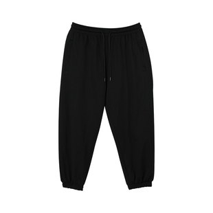 九分裤子男款宽松型肥胖夏季冰丝薄新款男士加肥加大码休闲运动裤