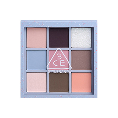 3CE九色眼影firstbloom蓝白开女