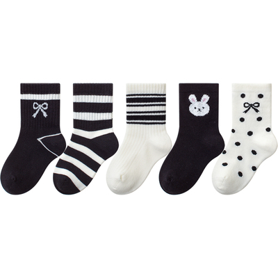 宝宝中筒袜秋冬纯棉无骨