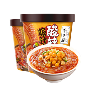 李子柒酸辣粉吸汁140g2杯干粉红薯制粉懒人冲泡四川粉丝速食食品
