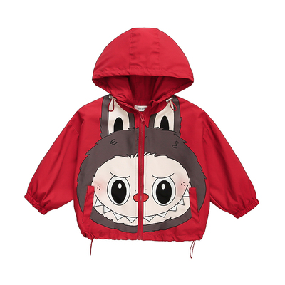 女童春秋洋气连帽长袖外套