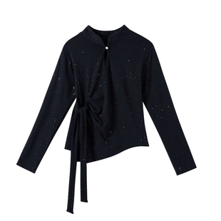 古典舞服装套装女2025新款高领长袖演出服中国风飘逸现代舞蹈衣服