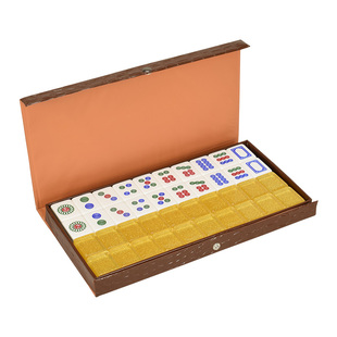 御撰防作弊麻将牌家用手搓水晶筒子牌大号张麻将单个二八杠筒子牌