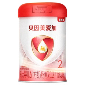 贝因美爱加2段婴儿奶粉800g*6罐