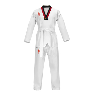 德古拉跆拳道服儿童训练服装初学大学生成人男女长袖专业道服定制