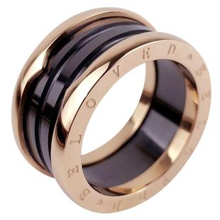 黑陶瓷戒指男士高级感潮男个性单身戒潮牌高街男宽大号太钢食指环