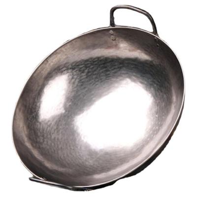 老聂家双耳钛锅章丘无涂层不粘锅