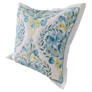 床头靠枕套纯棉欧式全棉绗缝靠垫套绣花纯棉抱枕套大靠垫套65×65