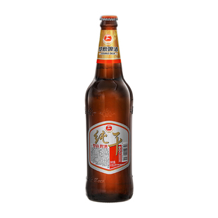温州特产双鹿纯干啤酒大神鹿原浆黄啤616ml*12瓶国产英博百威旗下