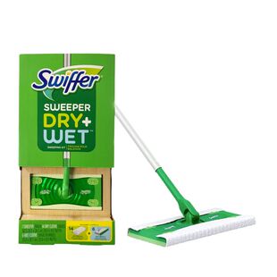 进口现货Swiffer懒人免洗平板拖把套装干湿两用除尘干巾湿巾套装