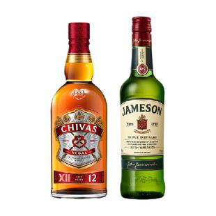 Chivas/芝华士+JAMESON/尊美醇威士忌500ml*2进口洋酒特调