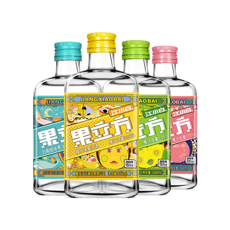 江小白果立方168ml多口味女士低度微醺甜酒果酒果汁酒