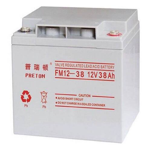 普瑞顿蓄电池FM123812V38AH机房UPS电源配套消防照明EPS直流屏