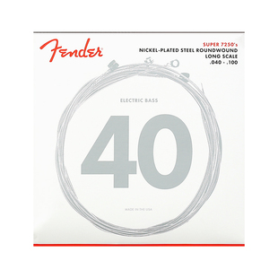 Fender芬达贝斯弦7250系列专业电贝司琴弦镀镍钢4弦电贝斯Bass弦