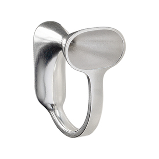 WHITE DWARF通道三戒指925银女空间几何建筑原创设计师小众自制