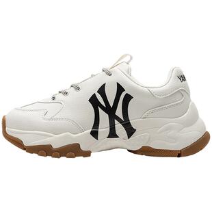 【自营】MLB男女同款运动鞋厚底时尚低帮老爹鞋潮流休闲鞋合成革