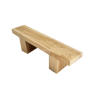 北欧实木原木风长条凳简约艺术家用换鞋凳创意侘寂风民宿凳子餐凳