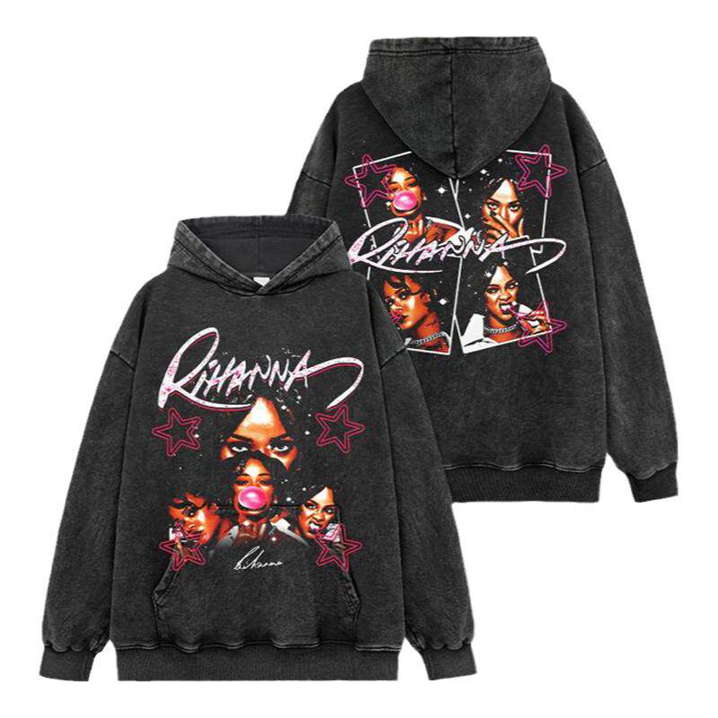 Rihanna蕾哈娜嘻哈连帽卫衣