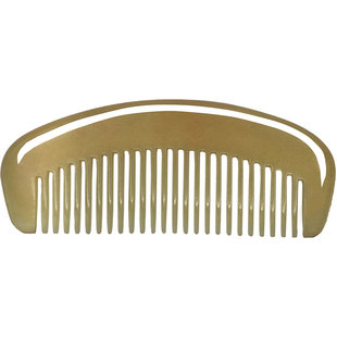 天然老黄牛角梳子正品男女士专用家用防静电按摩梳头部化妆月亮梳