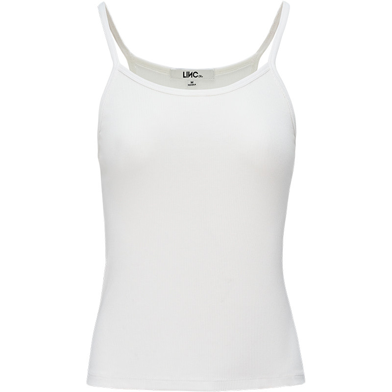 LINC金羽杰吊带背心女2025新款U领吊带上衣细带针织背心女内搭YY